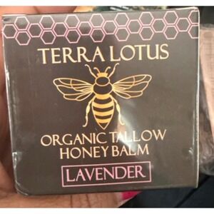 Terra Lotus Organic Tallow Honey Balm Lavender 2oz Grass-Fed Beef Tallow New